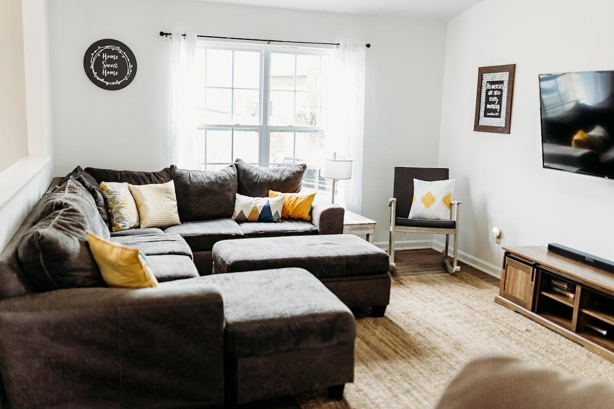 Sprawl out on the sofa and watch TV or curl up with a good book.