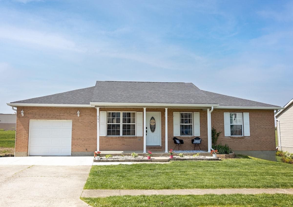 FRONT VIEW OF OUR LAKESIDE HOME!